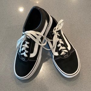 Vans, black and white